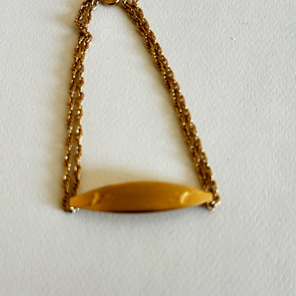 Vintage Speidel Gold Filled ID Rope Chain Bracelet
